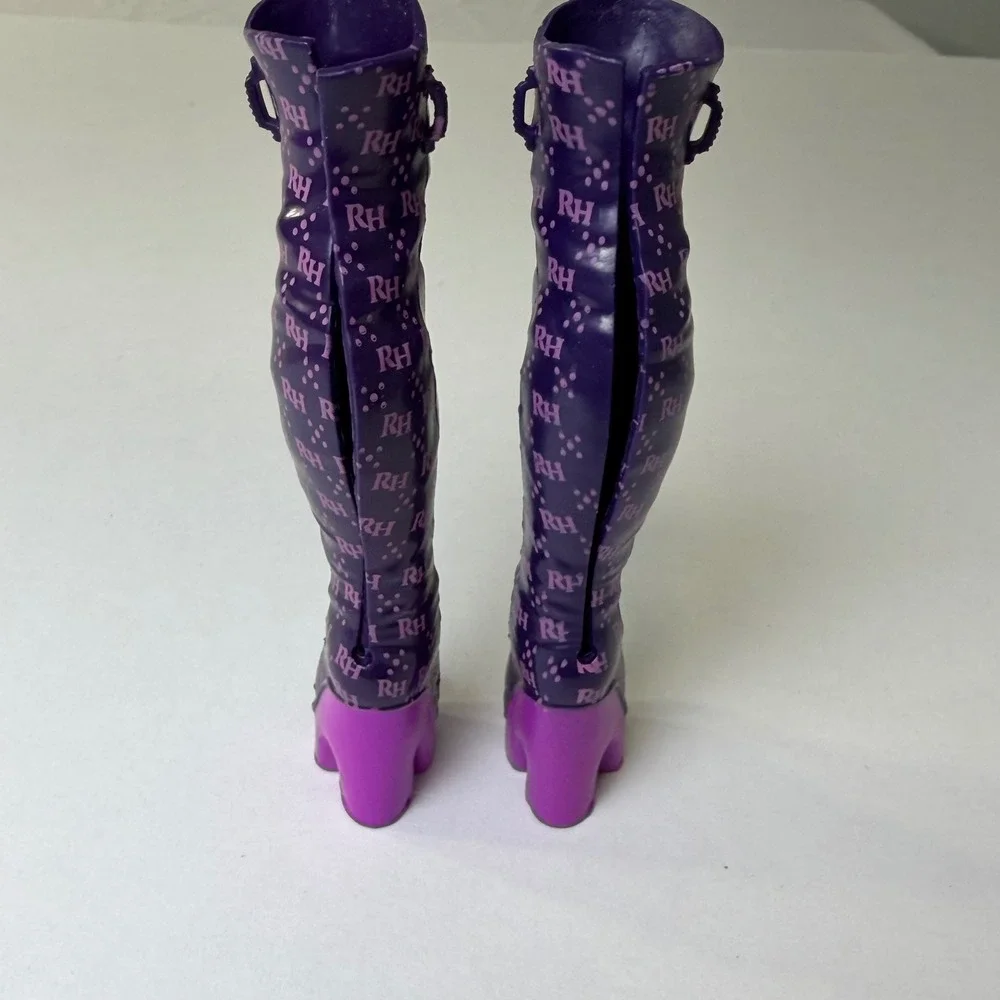 Rainbow High Emi Vanda Series 3 Orchid Purple Thigh High Boots‎ Doll Shoes